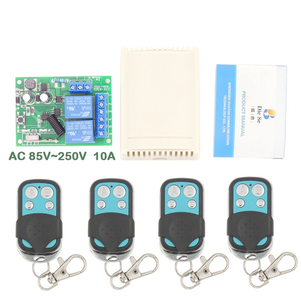 Diese 433mhz Universal Remote Control Ac 2v 10a 2ch Rf Relay Receiver And Transmitter For Electric Curtain And Garage Door Control Wish Diese 433mhz Universal Remote Control Ac 2v 10a 2ch Rf Relay Receiver And Transmitter For Electric Curtain And Garage Door Control Wish