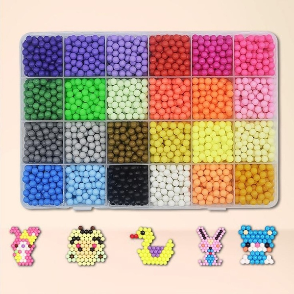 Hama Beads Puzzle Toys, Aqua Beads Children, Diy Magic Aqua Beads