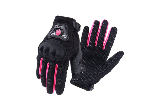 Pink on sale motorbike gloves