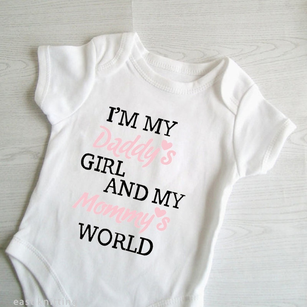 daddy's girl mommy's world onesie