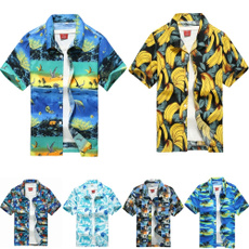 Shorts, beachshirt, Hawaiian, loose shirt