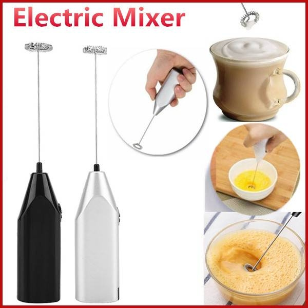 New Electric Milk Frother Coffee Frother Foamer Whisk Mixer Stirrer Egg  Beater Kitchen Handheld Milk Coffee Egg Stirring Tool