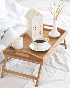 Wood, folding, breakfasttable, breakfasttray