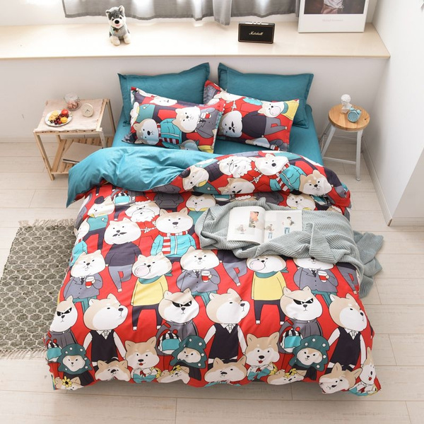 shiba inu duvet cover