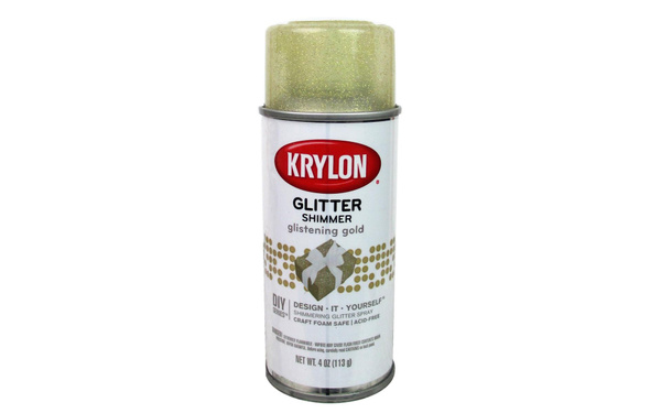 Krylon Glitter Spray 4oz Glistening Gold