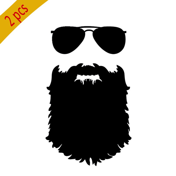 15*9.2cm Beard stickers for cars jdm Funny Funny Personality Vinyl