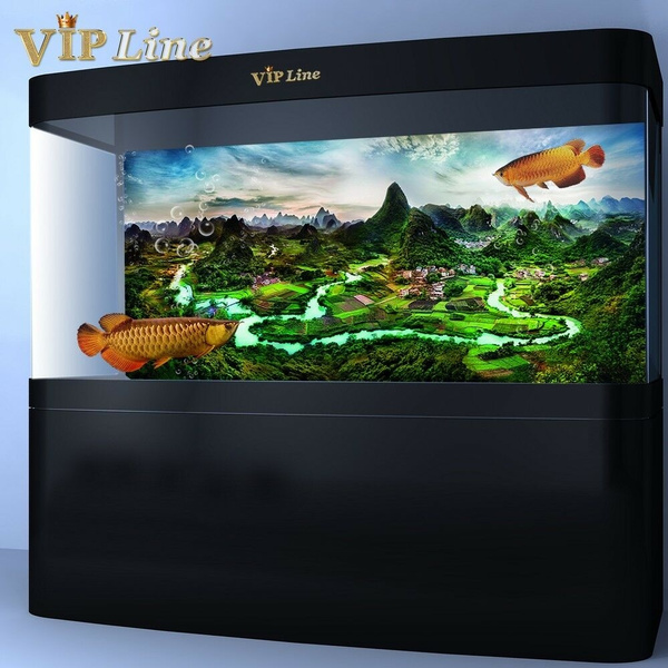 3D Aquarium Landsacpe Poster 30×160cm Fish Tank Background