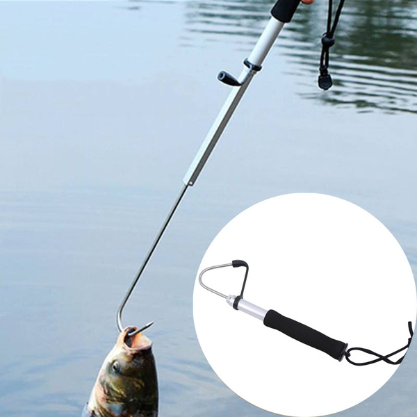 Telescopic Retractable Fish Gaff Stainless Ice Sea Fishing Spear