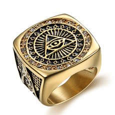 Steel, illunatiring, hip hop jewelry, eye
