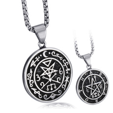 Stainless Steel, mendemonnecklace, Chain, menpendantnecklace
