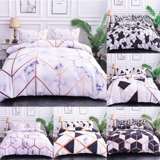 Fashion, quiltcover, Home & Living, marblebedset