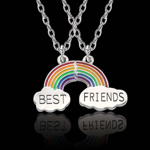 Set Silver 925 Children Necklace Sister 