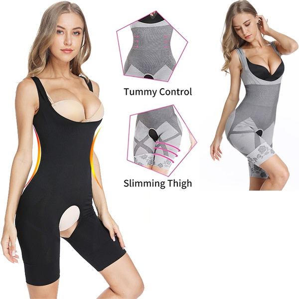 Women Seamless Slimming Bodysuit Body Shaper Tummy Control Thigh
