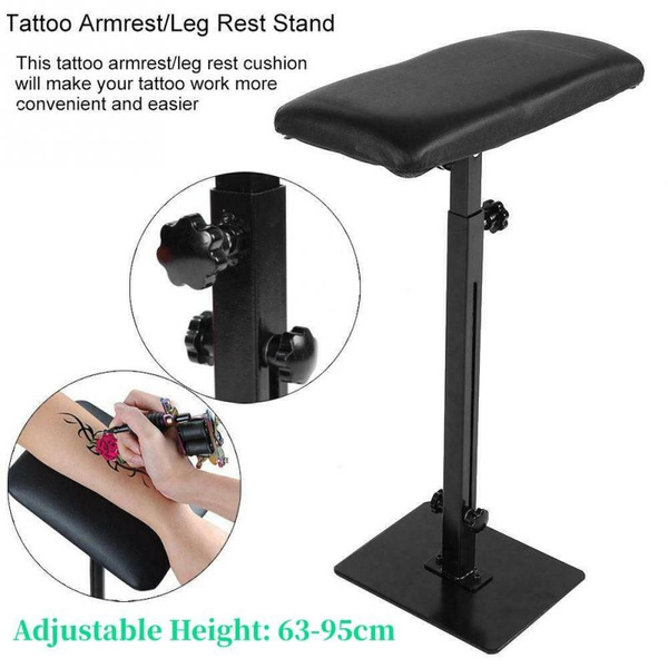 Adjustable Height Leg Rest Armrest Stand Professional Arm Bar Pad Tattoo Tool Wish