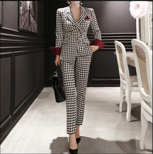 Warrior Wear Checkered Two-Piece Set