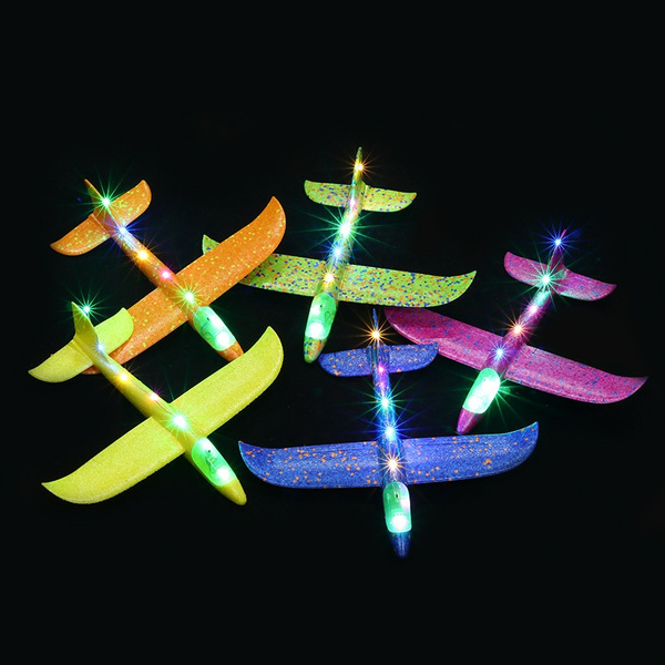 LED Light EPP Hand Throw Remote Control Aircraft Toys Maneuver Throwing