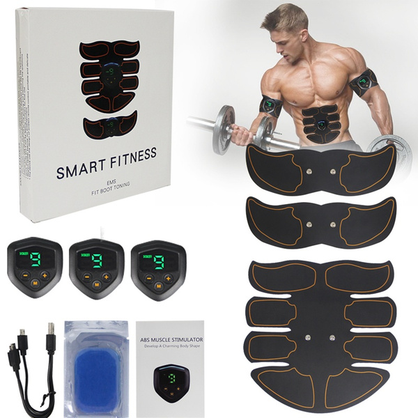 6 Modes Abdominal Toning Trainer Workout Muscle Stimulator Toner Fitness Belt 