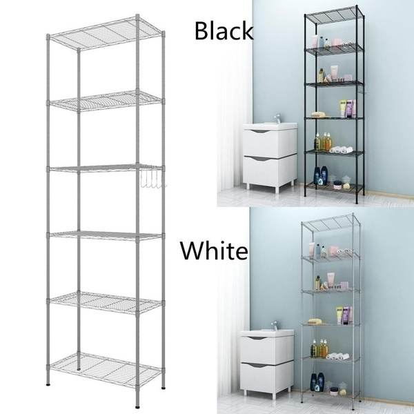 6Tier Wire Shelving Unit Adjustable Steel Wire Rack Shelving 6 Shelves