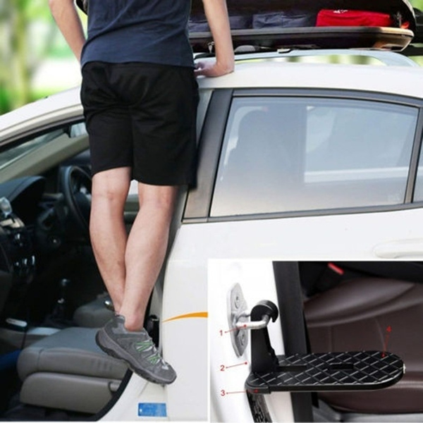Details about   Multifunction Car Rooftop Door Step Pedal Ladder Rooftop for Jeep for SUV Truck 