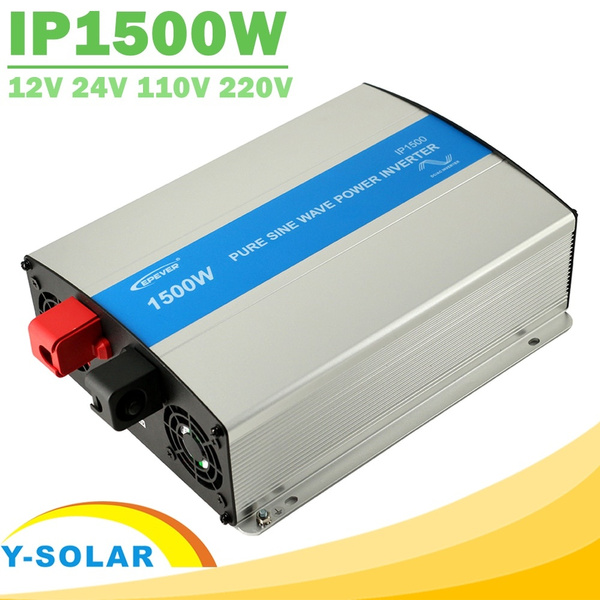 12V DC to 120V AC Pure Sine Wave Inverter 1500W Powe Inverter Off Grid Solar