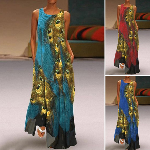 Neeru's Womens Peacock Color Georgette Fabric Dress – neerus-india