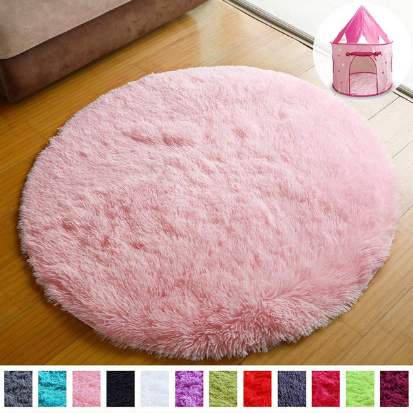 Super Soft Circle Rugs For Girls Princess Castle Toddlers Play Tent 41 Diameter Circular Area Rugs For Kids Bedroom Baby Room Decor Round Shag Playhouse Carpets And Nursery Rugs Wish