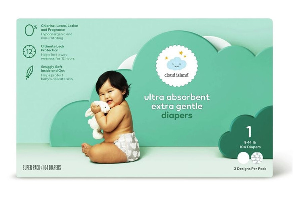 Cloud island fashion diapers size 2