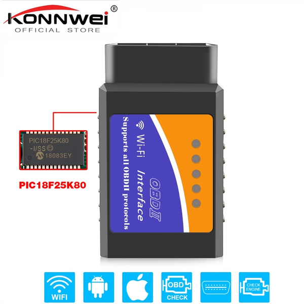 ELM327 OBD2 Wireless WIFI Car Diagnostic Tool OBD II Scanner for iOS  Android