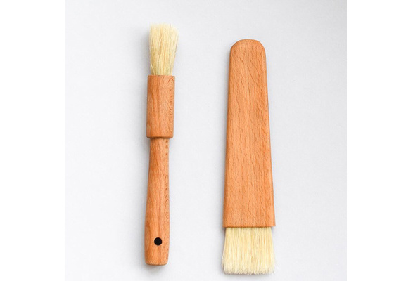 1 PC Kitchen Oil Brushes Basting Brush Wood Handle BBQ Grill