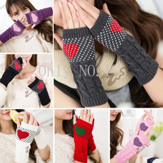 fingerlessglove, Heart, warmglove, longglove