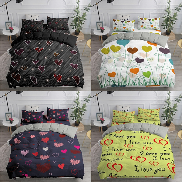 love heart duvet