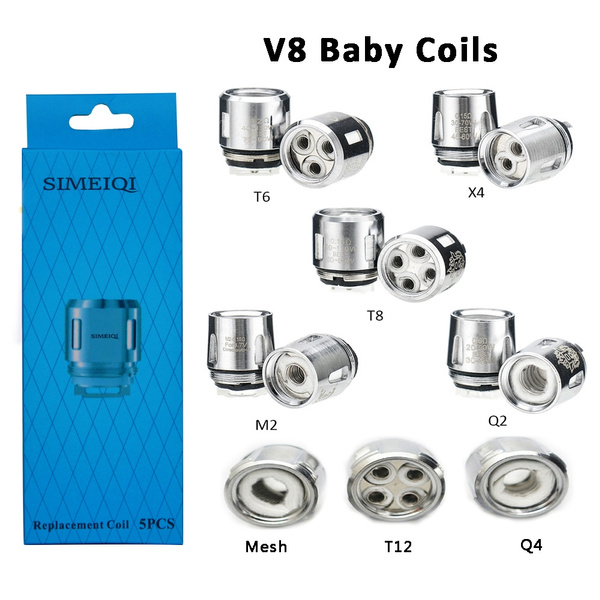 wallpapers Tfv8 Big Baby Coils 5pcs v8 baby replacement coils q2 m2 t6 t8 x4 mesh q4 t12 for tfv8 baby beast tfv8 big baby tfv12 baby prince tank wish