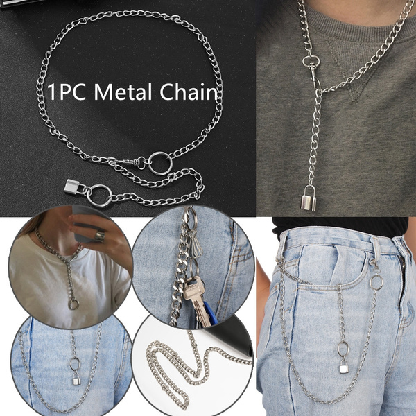 stainless steel chain belt men women
