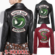 motorcyclejacket, Plus Size, Winter, leather