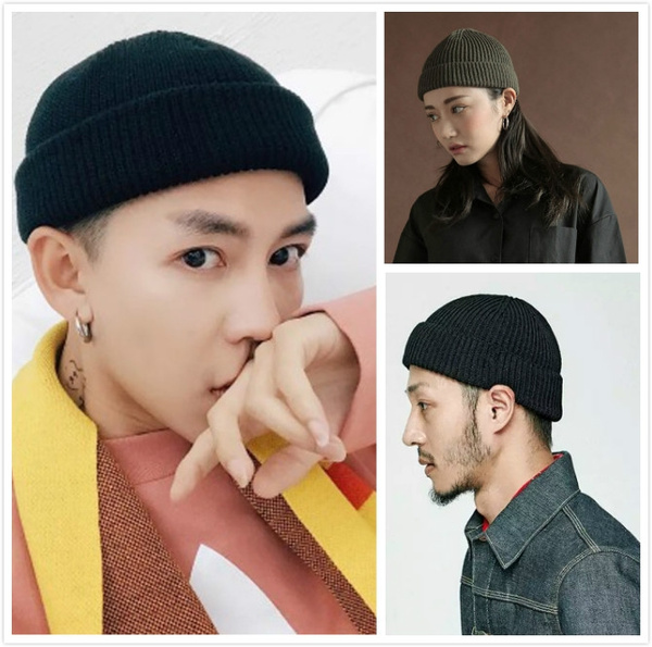 Solid Knitted Beanies SkullCap for Men 