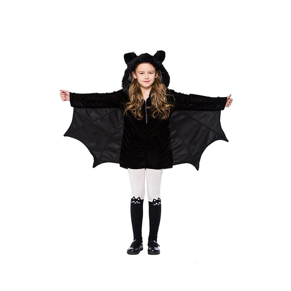 NEW Toddler Fancy Dress Bat Vampire Costume Outfit Jumpsuit Baby ...