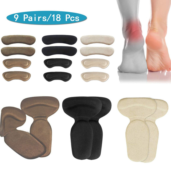 18pcs Heel Cushions Heel Grips/High Heel Pads Inserts,Reusable Heel Liner Protector Best for Loose Shoe,Heel Anti-Slips,Blister,Heel Rubbing and Heel Pain Relief for Men and Women. 