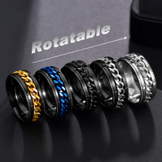 Fashion rings    Titanium steel rings for men    Stainless steel rings for women   Men rings   Rotatable rings