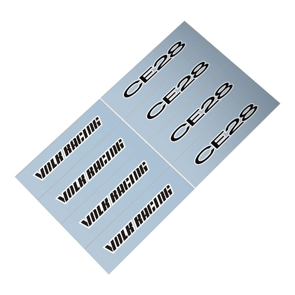 x8 Demupai Volk Racing CE28 Car Wheels Sticker Decal Compatible with 18