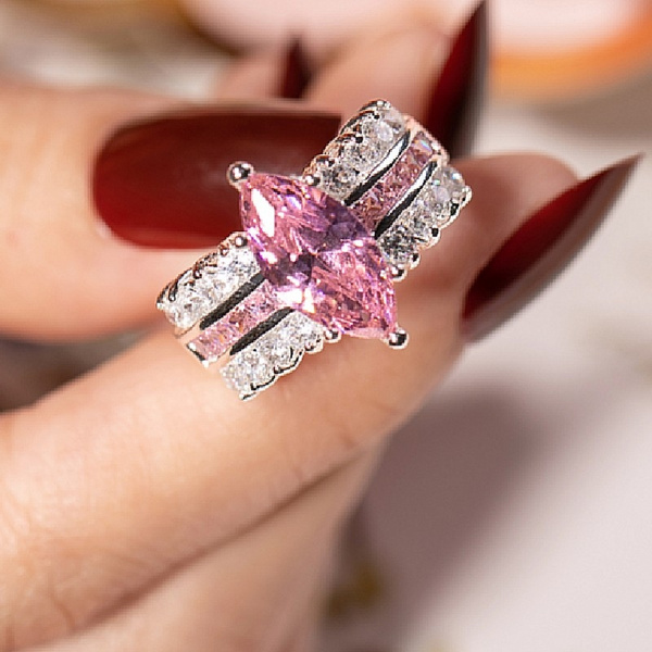 4 carat deals pink diamond ring