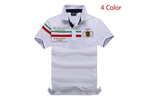 Men s Polo T Shirts Summer Brand Cotton Air Force One Embroidery