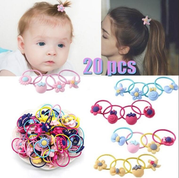 Baby girl hair rubber hot sale bands