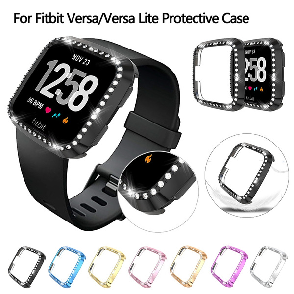 For Fitbit Versa 2 Protect Case Cover Plating Full Screen Protector Case Cover 