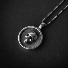 316l, mens necklaces, Jewelry, skull