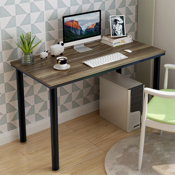 Household Steel Wood Computer Desk Pc Laptop Study Table Office Desk Workstation 120x60x72 Cm Wish