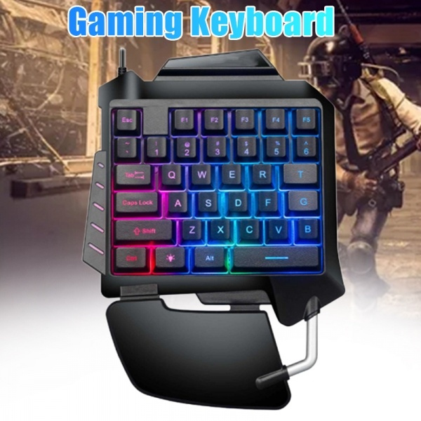 G92 One-handed Small 35 Keys Mechanical Gaming Keyboard USB Wired for PC