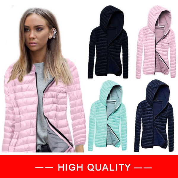 plus size thin puffer jacket