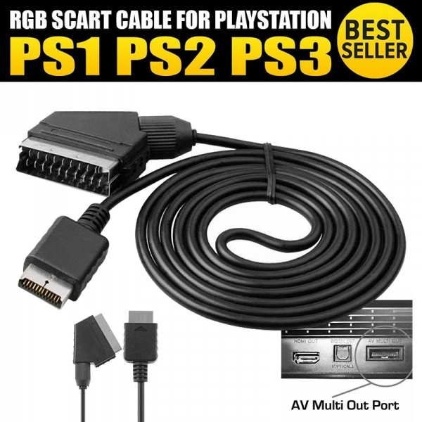 playstation 2 scart cable