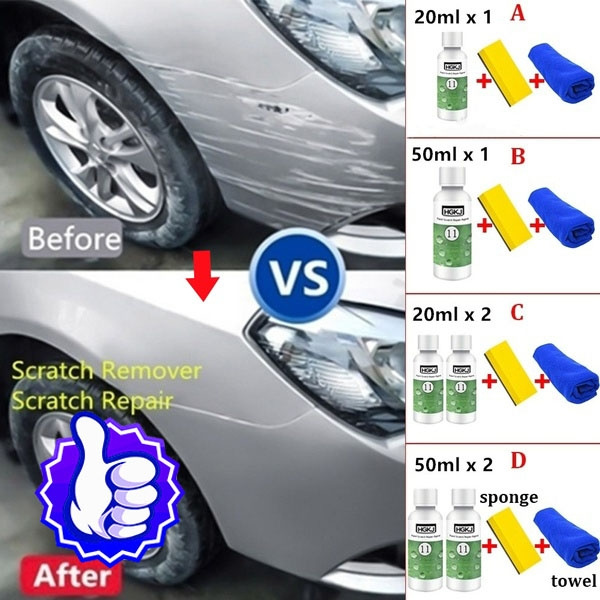 Hgkj 11 3pcs Set 4pcs Set車のペンキの傷の修理代理店車の美用具の専門の修理は車の心配の代理店に傷をつけます タオルおよびスポンジと Wish