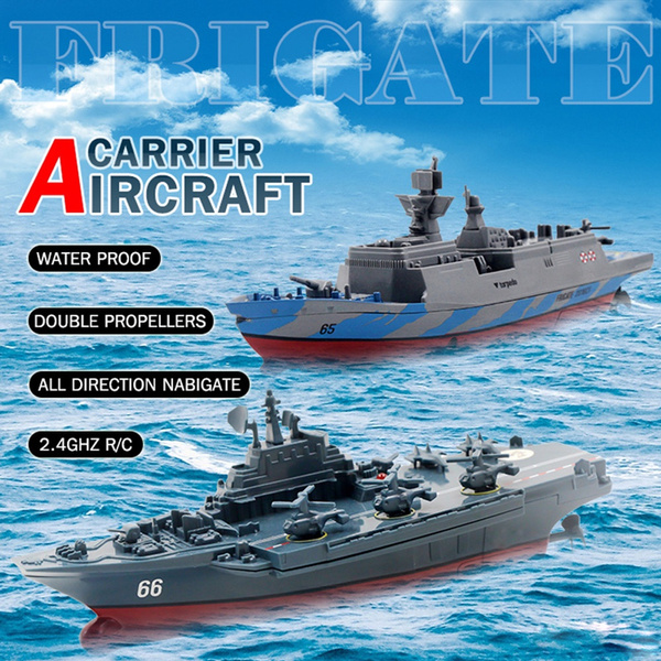 Remote Control Challenger Aircraft Carrier RC Boat Warship Battleship ...